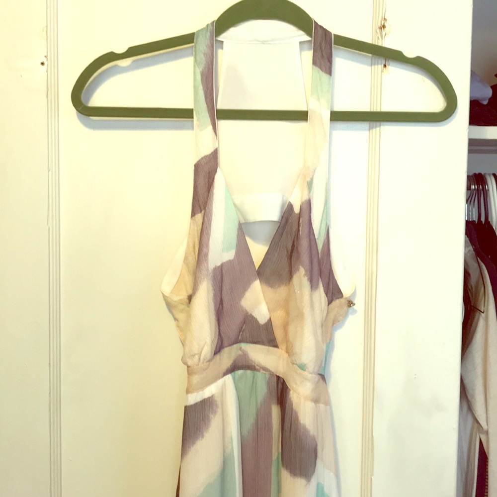 Armani Exchange Open Back Maxi Dress